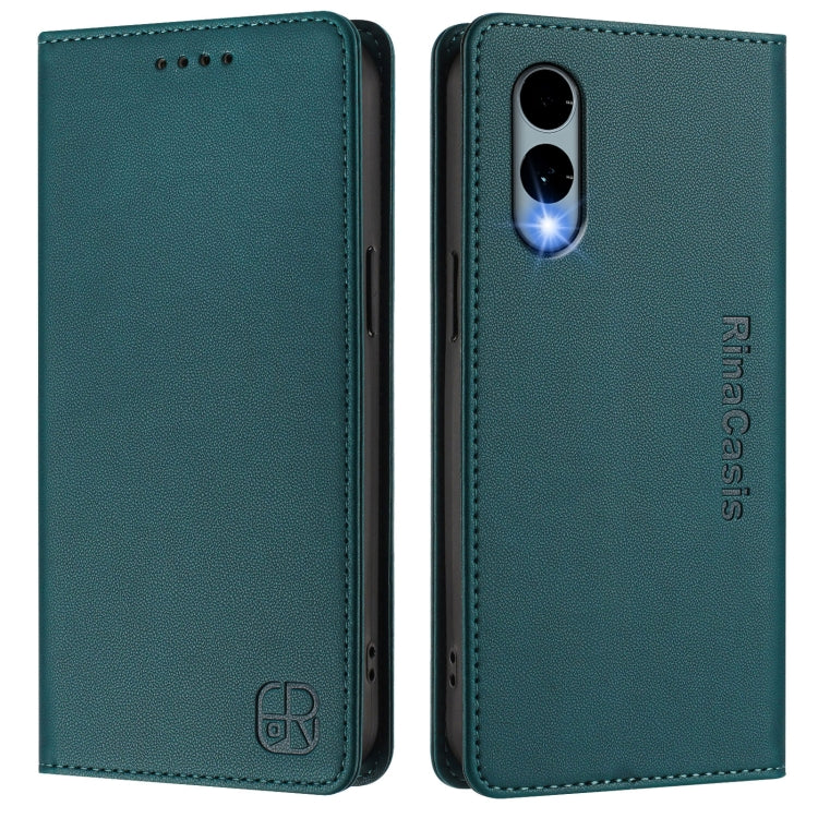Fpr Fujitsu Arrows We2 F-52E RC01 Dual-Folded Magnetic Suction RFID Leather Phone Case