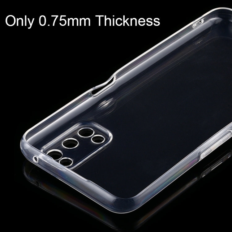 For OPPO Realme V5 5G 0.75mm Ultra-thin Transparent TPU Soft Protective Case