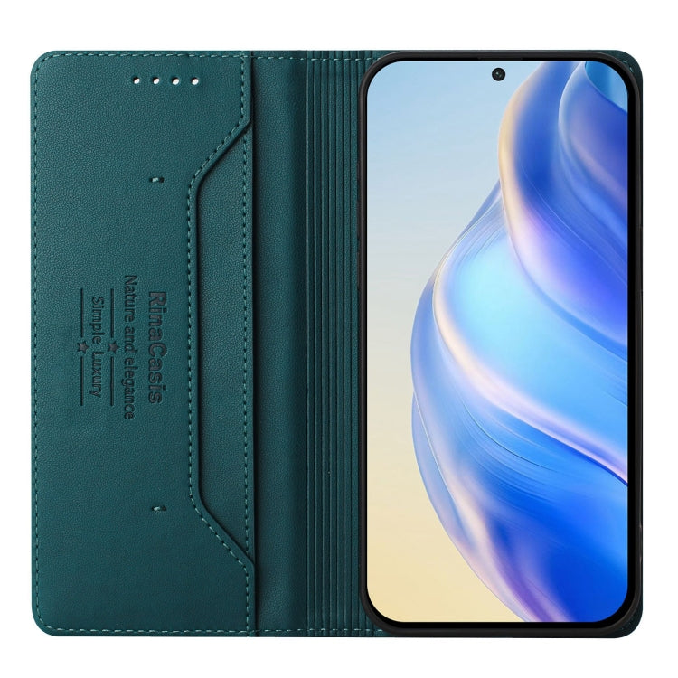 For Sharp Aquos Sense9 RC01 Dual-Folded Magnetic Suction RFID Leather Phone Case