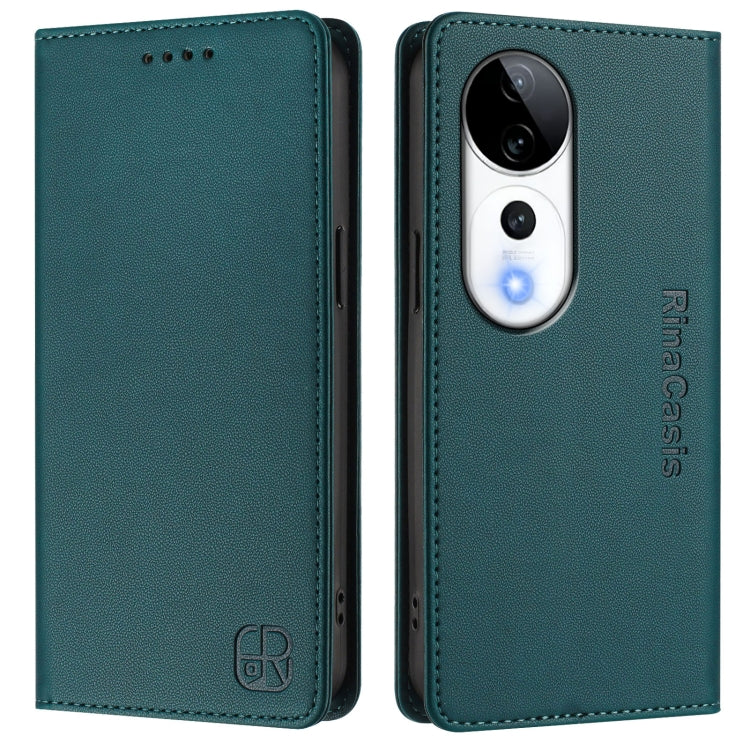 For vivo V40 5G / V40 Pro 5G Global RC01 Dual-Folded Magnetic Suction RFID Leather Phone Case