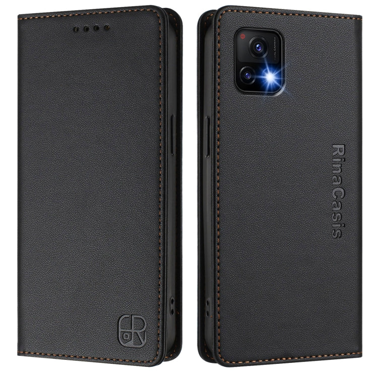 For vivo Y52s 5G / Y72 5G India RC01 Dual-Folded Magnetic Suction RFID Leather Phone Case