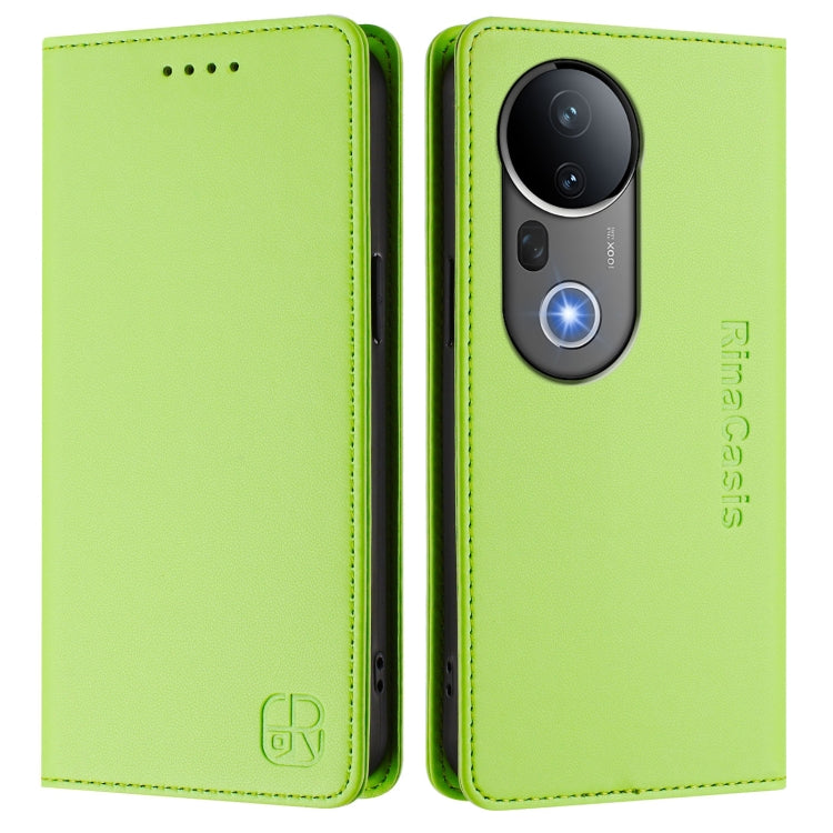 For vivo S20 Pro 5G RC01 Dual-Folded Magnetic Suction RFID Leather Phone Case
