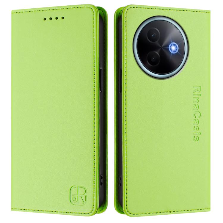 For vivo Y39 5G Global RC01 Dual-Folded Magnetic Suction RFID Leather Phone Case