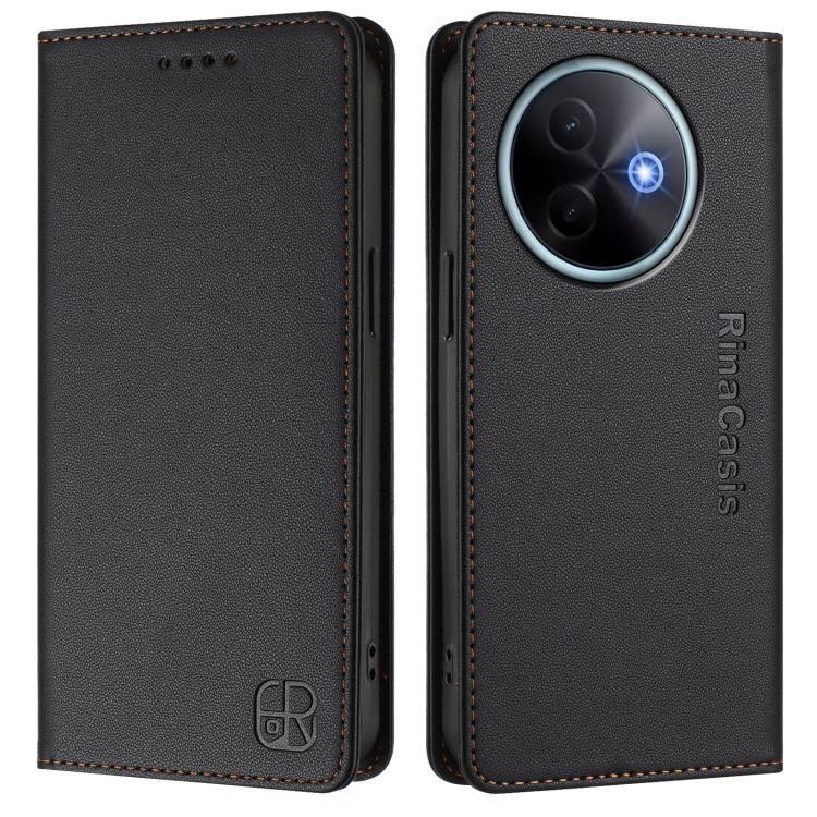 For vivo Y39 5G Global RC01 Dual-Folded Magnetic Suction RFID Leather Phone Case