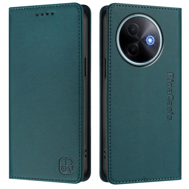 For vivo Y39 5G Global RC01 Dual-Folded Magnetic Suction RFID Leather Phone Case