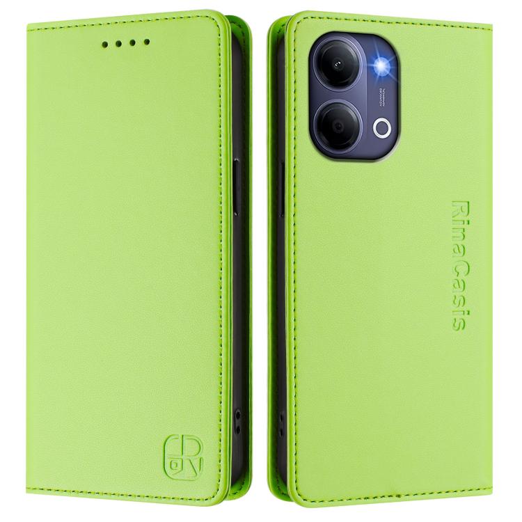 For vivo Y21 5G 2026 / Y05 4G RC01 Dual-Folded Magnetic Suction RFID Leather Phone Case
