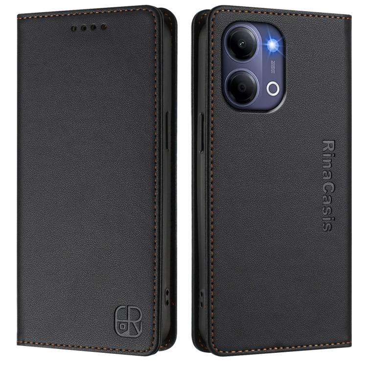For vivo Y21 5G 2026 / Y05 4G RC01 Dual-Folded Magnetic Suction RFID Leather Phone Case