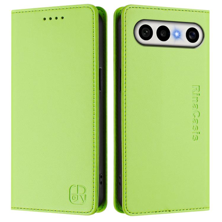 For vivo S50 Pro mini / X300 FE 5G Russia RC01 Dual-Folded Magnetic Suction RFID Leather Phone Case