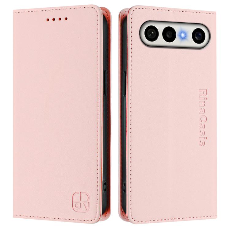 For vivo S50 Pro mini / X300 FE 5G Russia RC01 Dual-Folded Magnetic Suction RFID Leather Phone Case