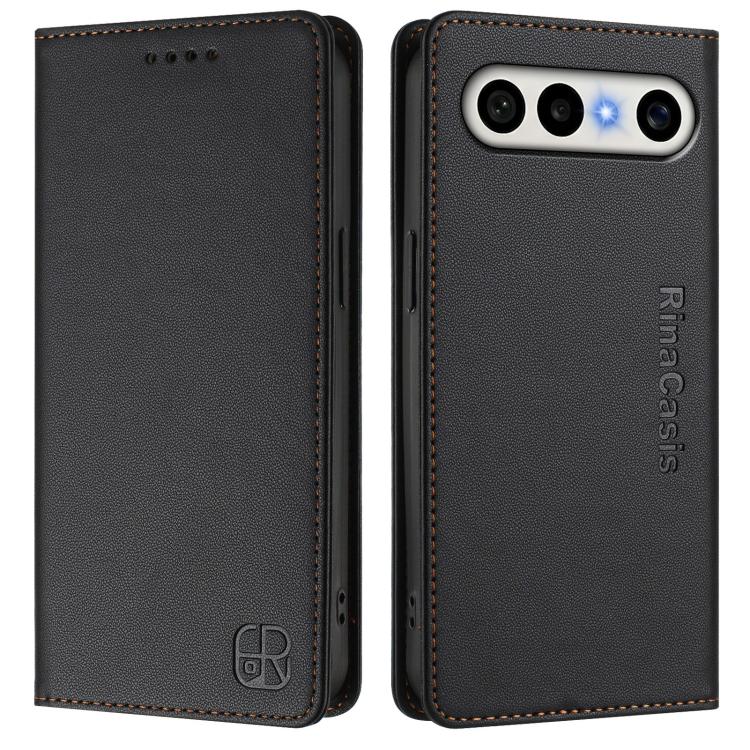 For vivo S50 Pro mini / X300 FE 5G Russia RC01 Dual-Folded Magnetic Suction RFID Leather Phone Case