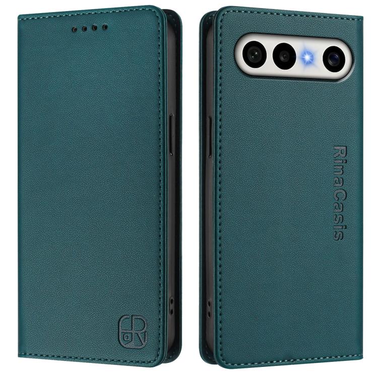 For vivo S50 Pro mini / X300 FE 5G Russia RC01 Dual-Folded Magnetic Suction RFID Leather Phone Case