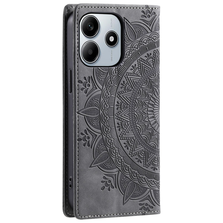 For Xiaomi Redmi Note 14 5G Totem Embossed Magnetic Leather Phone Case