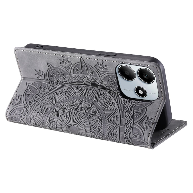 For Xiaomi Redmi Note 14 5G Totem Embossed Magnetic Leather Phone Case