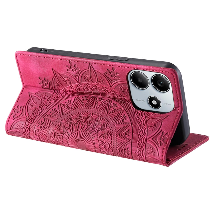 For Xiaomi Redmi Note 14 5G Totem Embossed Magnetic Leather Phone Case
