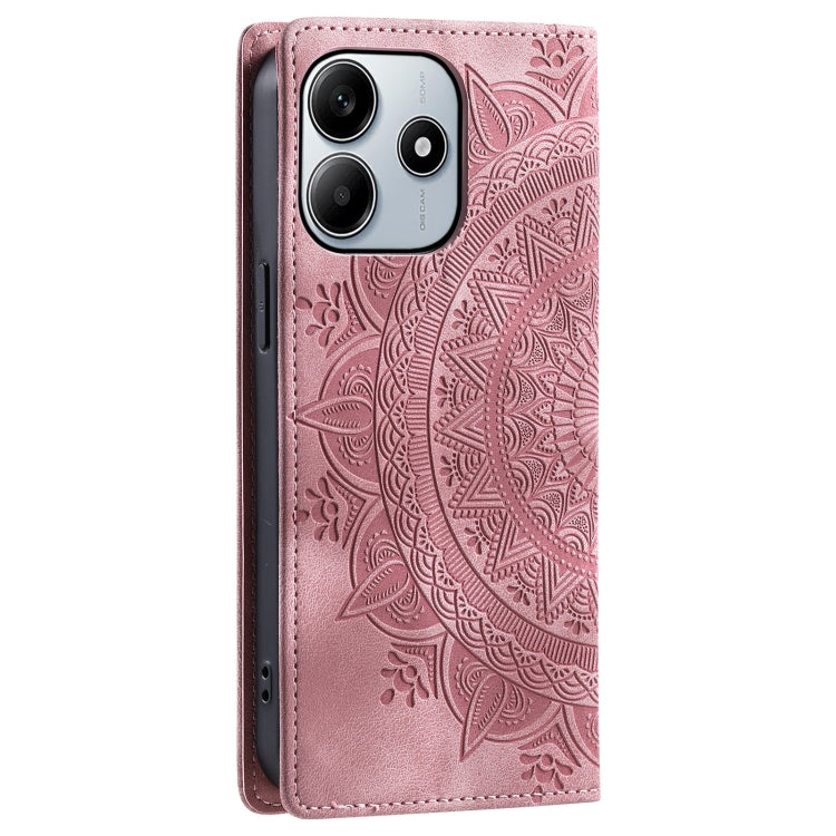 For Xiaomi Redmi Note 14 5G Totem Embossed Magnetic Leather Phone Case