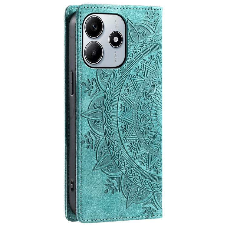 For Xiaomi Redmi Note 14 5G Totem Embossed Magnetic Leather Phone Case