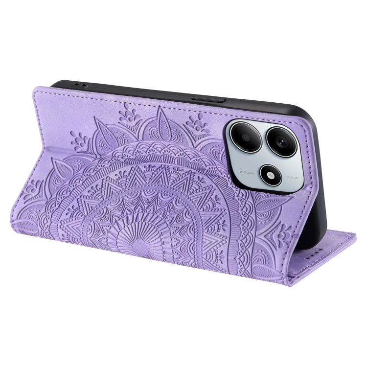For Xiaomi Redmi Note 14 5G Totem Embossed Magnetic Leather Phone Case