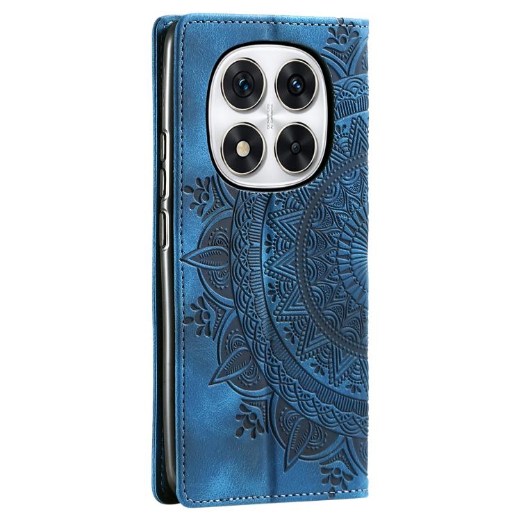 For Redmi Note 14 Pro 4G Totem Embossed Magnetic Leather Phone Case