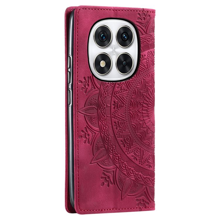 For Redmi Note 14 Pro 4G Totem Embossed Magnetic Leather Phone Case