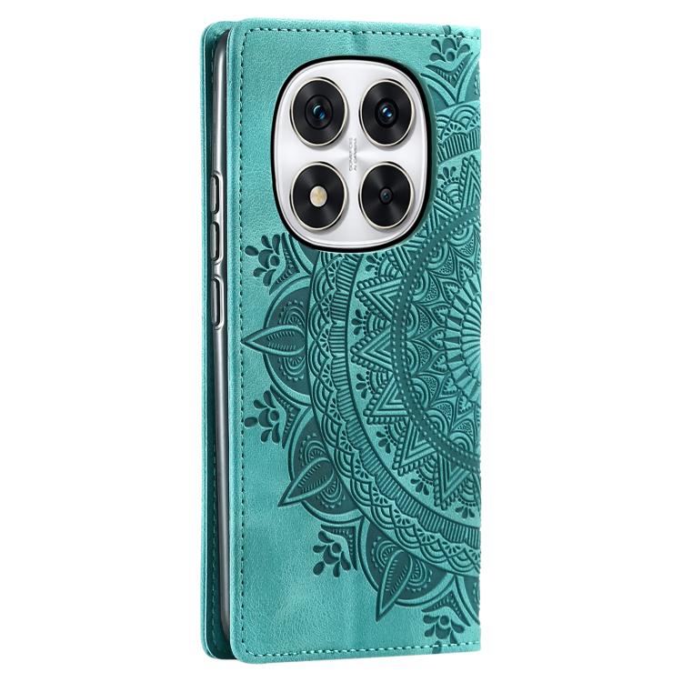 For Redmi Note 14 Pro 4G Totem Embossed Magnetic Leather Phone Case