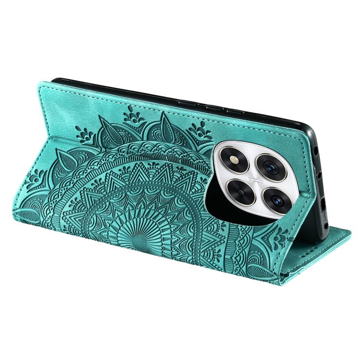 For Redmi Note 14 Pro 4G Totem Embossed Magnetic Leather Phone Case
