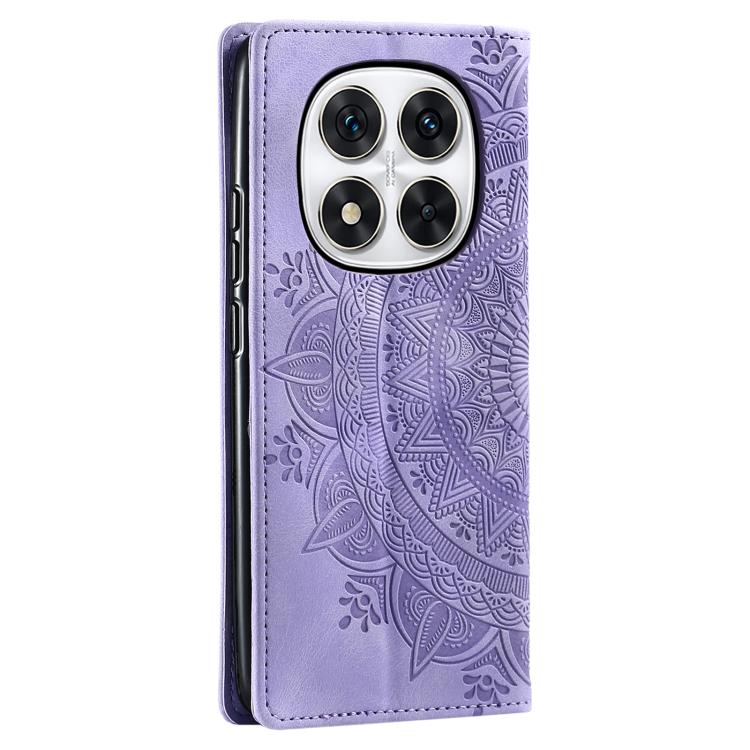 For Redmi Note 14 Pro 4G Totem Embossed Magnetic Leather Phone Case