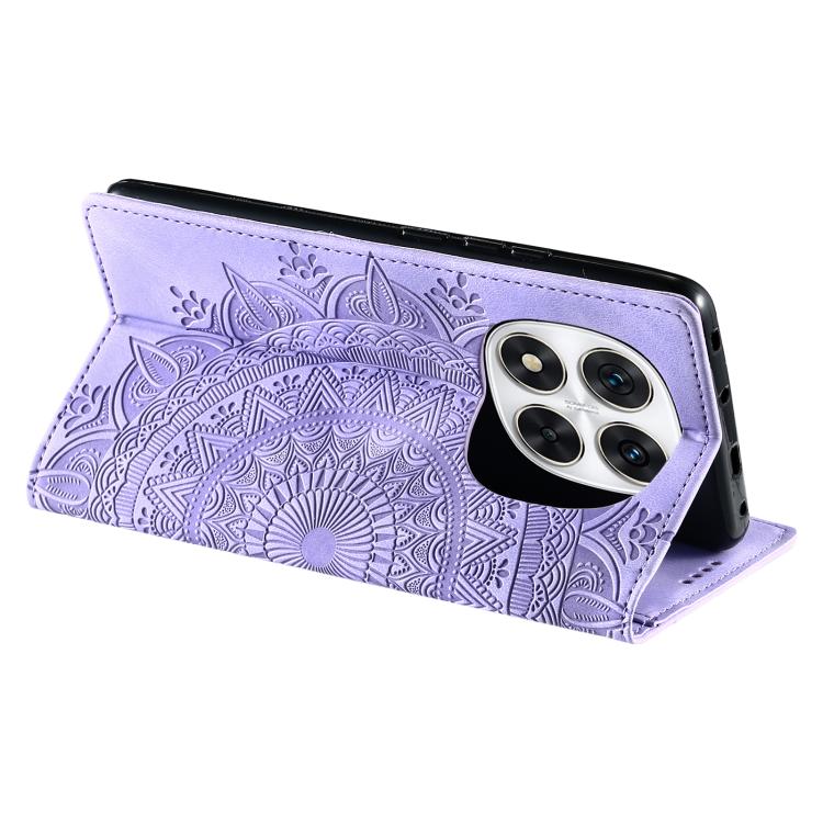 For Redmi Note 14 Pro 4G Totem Embossed Magnetic Leather Phone Case