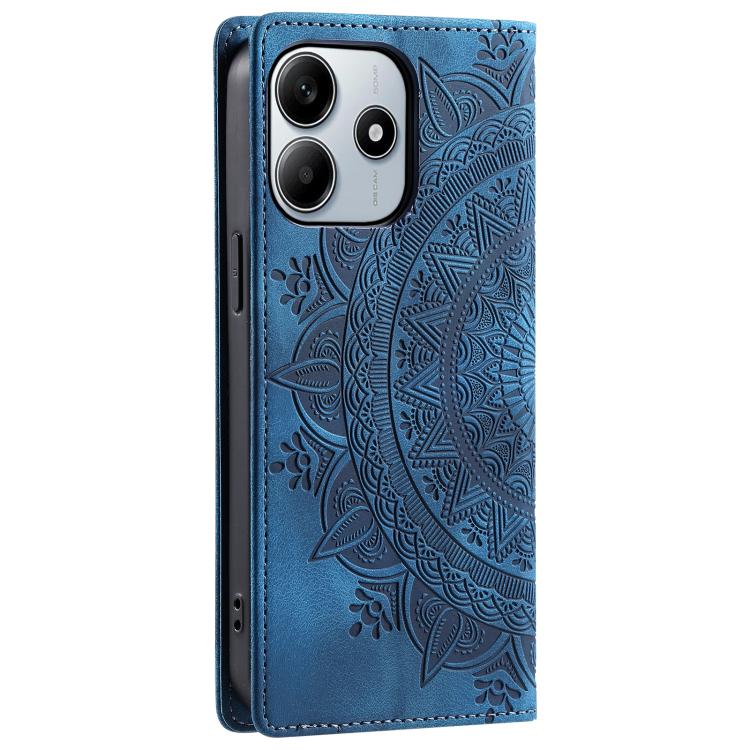 For Redmi Note 14 4G EU 164.84mm Totem Embossed Magnetic Leather Phone Case