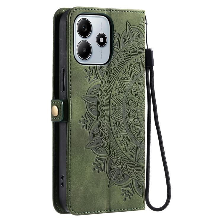 For Redmi Note 14 4G EU 164.84mm Skin Feel Totem Embossed Leather Phone Case
