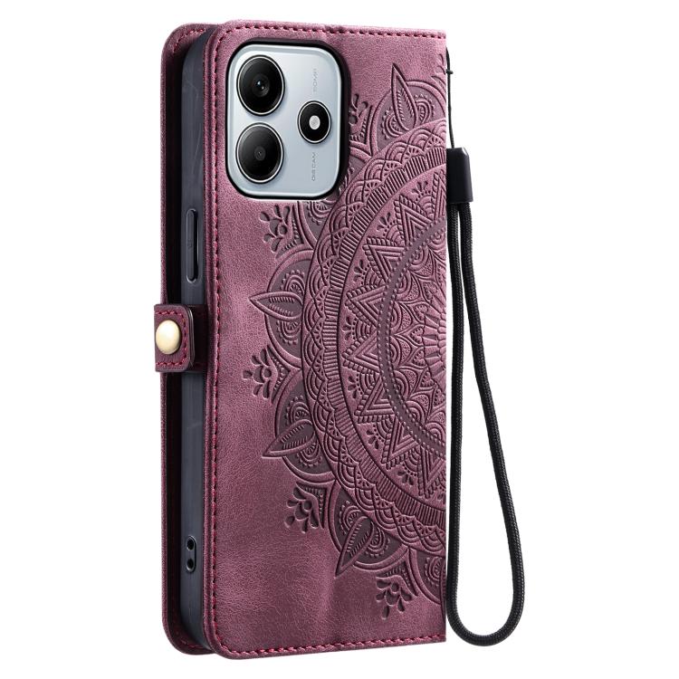 For Redmi Note 14 4G EU 164.84mm Skin Feel Totem Embossed Leather Phone Case