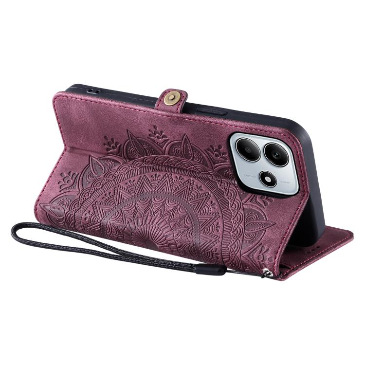 For Redmi Note 14 4G EU 164.84mm Skin Feel Totem Embossed Leather Phone Case