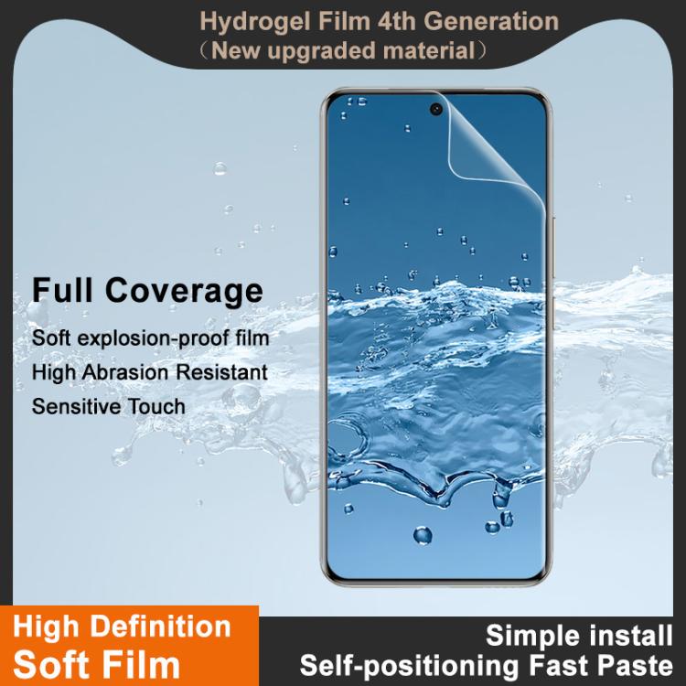 For vivo S20 Pro imak 4th Generation Full Coverage Screen Hydrogel Film Protector