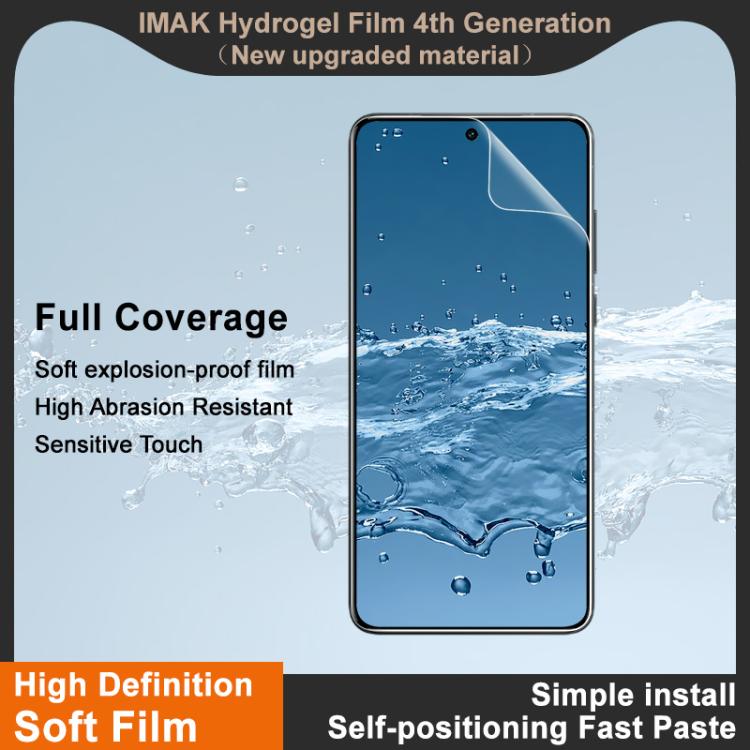 For vivo X200 Ultra 5G imak 4th Generation Full Coverage Screen Hydrogel Film Protector