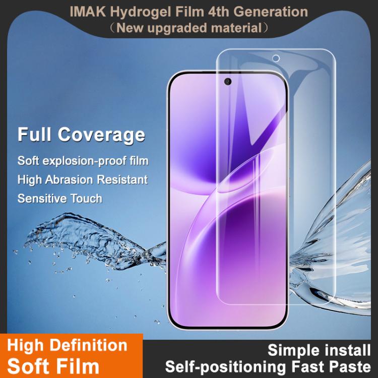 For vivo S50 Pro mini 5G imak 4th Generation Full Coverage Screen Hydrogel Film Protector