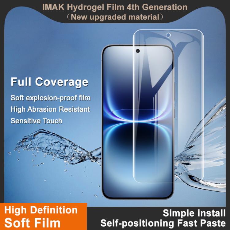 For vivo iQOO 15 Ultra 5G imak 4th Generation Full Coverage Screen Hydrogel Film Protector