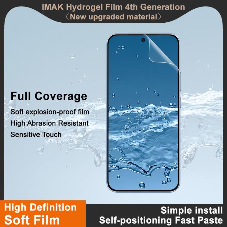 For vivo iQOO Z11 5G imak 4th Generation Full Coverage Screen Hydrogel Film Protector