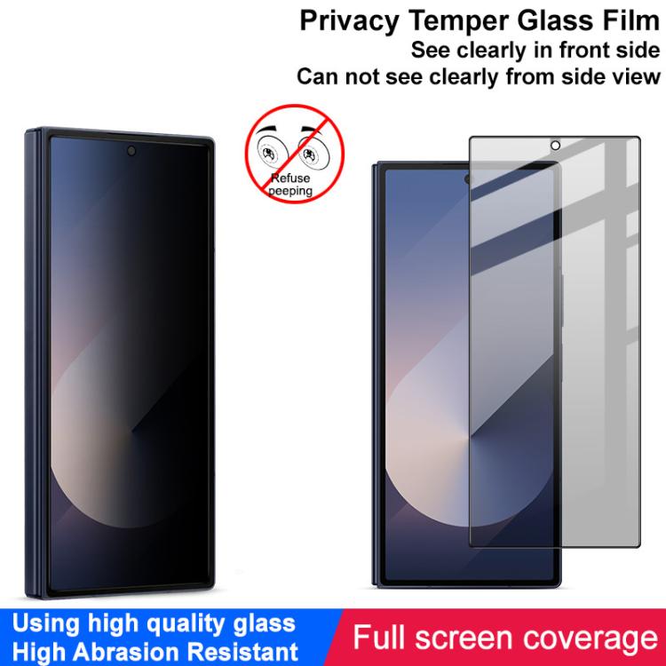 For Samsung Galaxy Z Fold7 5G imak HD Full Screen Privacy Tempered Glass Protective Film