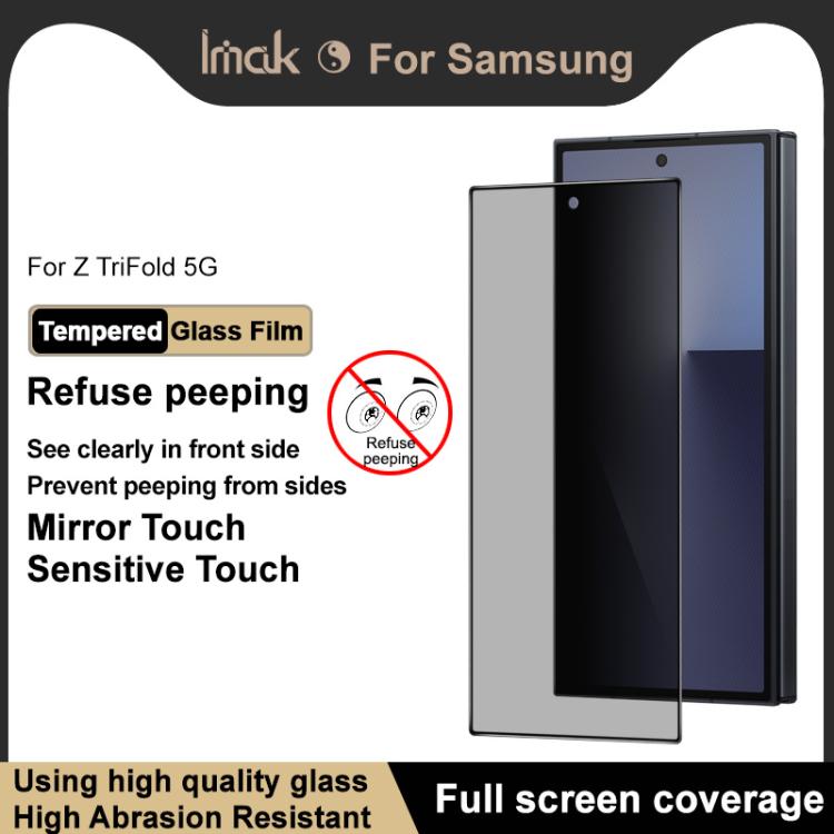For Samsung Galaxy Z TriFold imak HD Full Screen Privacy Tempered Glass Protective Film