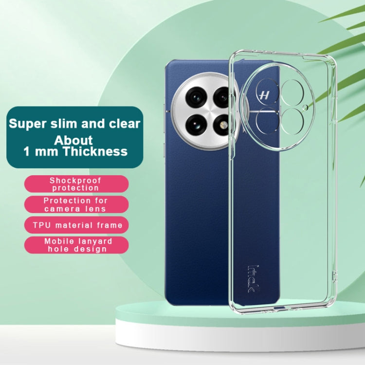 For OnePlus 13 imak UX-5 Series Super Slim Transparent Shockproof TPU Protective Case - Transparent