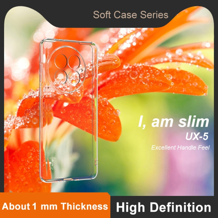 For OnePlus 13 imak UX-5 Series Super Slim Transparent Shockproof TPU Protective Case - Transparent