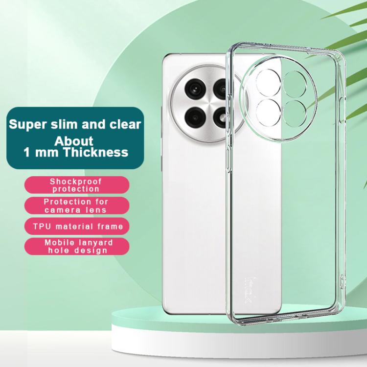 For OnePlus Ace 5 / Ace 5 Pro imak UX-5 Series Super Slim Transparent Shockproof TPU Protective Case - Transparent