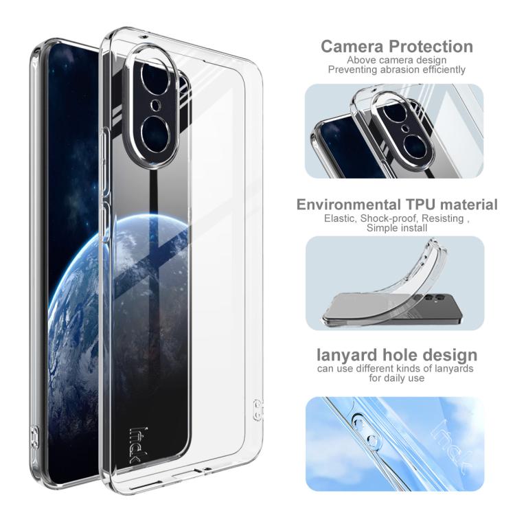 For OnePlus Ace 5 Racing / Nord CE5 imak UX-5 Series Super Slim Transparent Shockproof TPU Protective Case - Transparent