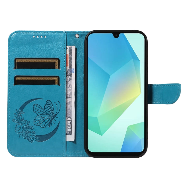 For Samsung Galaxy A26 5G Global Swallowtail Butterfly Embossed Leather Phone Case