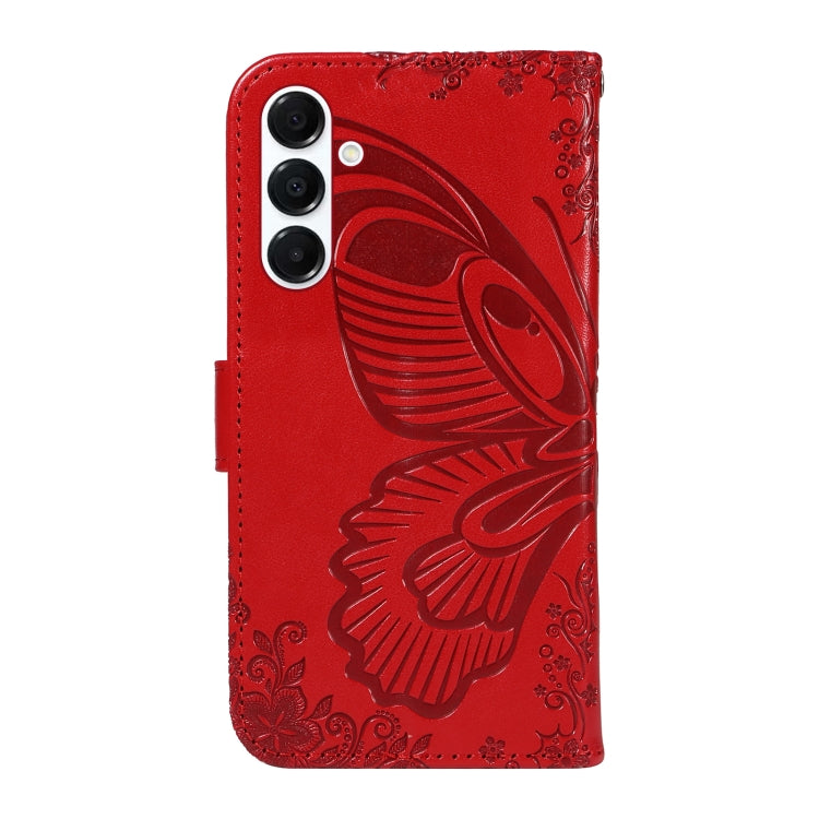 For Samsung Galaxy A26 5G Global Swallowtail Butterfly Embossed Leather Phone Case