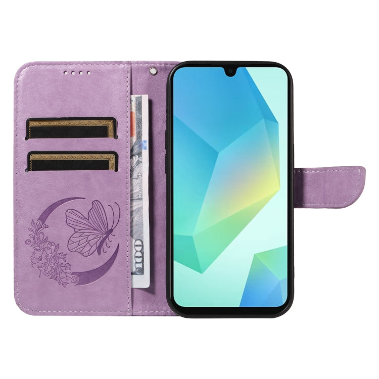 For Samsung Galaxy A26 5G Global Swallowtail Butterfly Embossed Leather Phone Case