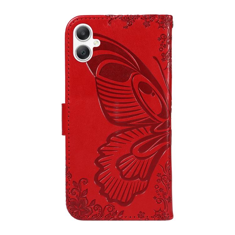 For Samsung Galaxy A06 5G / 4G Swallowtail Butterfly Embossed Leather Phone Case