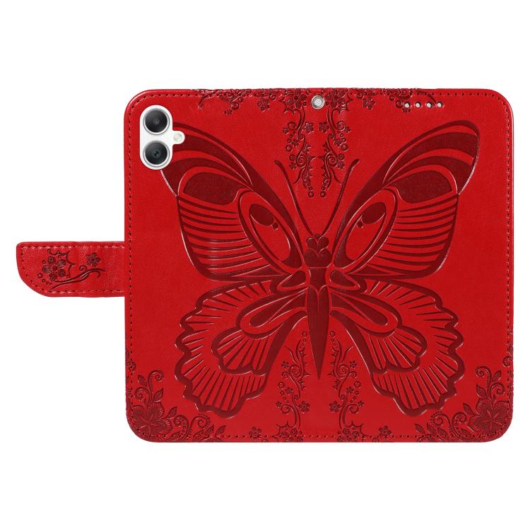 For Samsung Galaxy A06 5G / 4G Swallowtail Butterfly Embossed Leather Phone Case