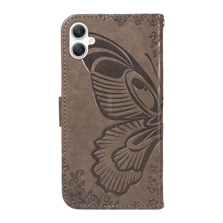 For Samsung Galaxy A06 5G / 4G Swallowtail Butterfly Embossed Leather Phone Case