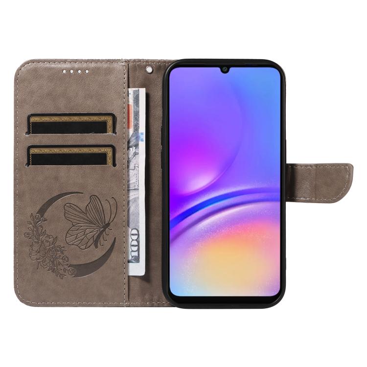 For Samsung Galaxy A06 5G / 4G Swallowtail Butterfly Embossed Leather Phone Case