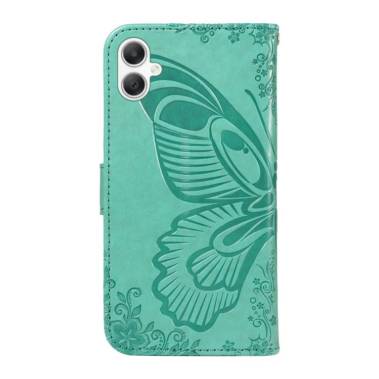For Samsung Galaxy A06 5G / 4G Swallowtail Butterfly Embossed Leather Phone Case